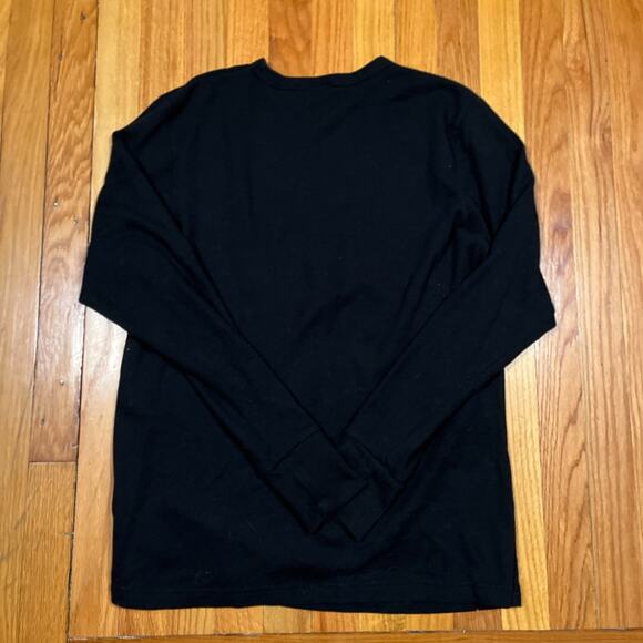 Y2K Simpsons Homer Air Guitar Waffle Knit Thermal Shirt Slim XL Black L/S VTG - Picture 7 of 7